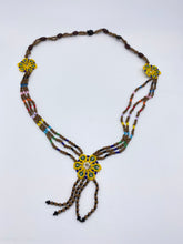 Load image into Gallery viewer, Long rainbow seed and bead necklace
