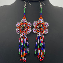 Load image into Gallery viewer, Colorful flower power earrings
