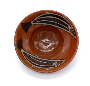 Handmade bowls with fish motif