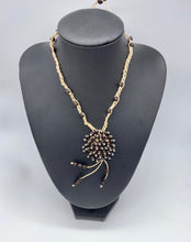 Load image into Gallery viewer, Braided black seed long necklace
