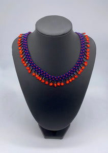 Multi colored beaded strands necklaces and delightful shorter flower necklaces