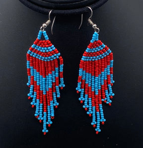 Blue and red dangle