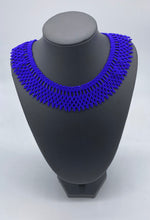 Load image into Gallery viewer, Cobalt blue beaded necklace

