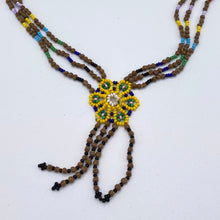 Load image into Gallery viewer, Long rainbow seed and bead necklace
